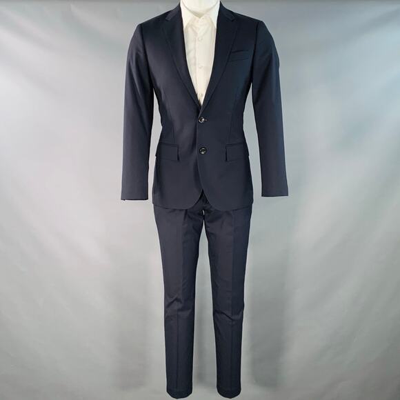 J.CREW Size 36 Short Ludlow Navy Wool Slim Fit Notch Lapel Suit - Picture 2 of 13